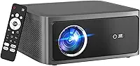Projetor Full HD 4K 1080P 1000 ANSI Netflix Oficial, Foco Automático, Android 13, Wi-Fi 6 Bluetooth 5.0, Cinema em Casa com Alto-Falante e Remoto, GOKOCO bettdow AC1071