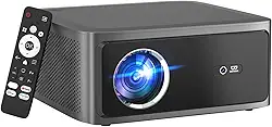 Projetor Full HD 4K 1080P 1000 ANSI Netflix Oficial, Foco Automático, Android 13, Wi-Fi 6 Bluetooth 5.0, Cinema em Casa com Alto-Falante e Remoto, GOKOCO bettdow AC1071