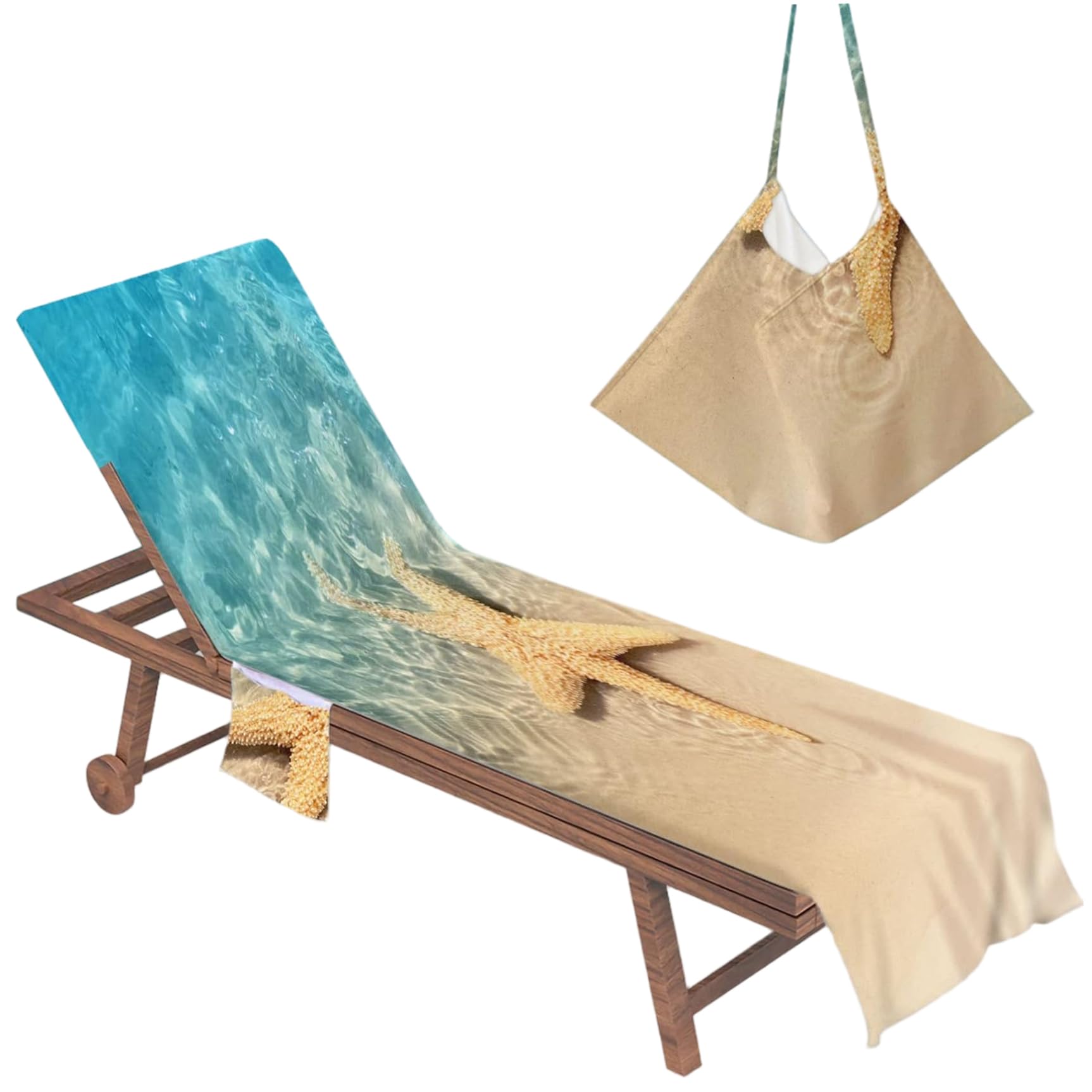 Chaise de salon couverture de serviette transat piscine hôtel 83x29