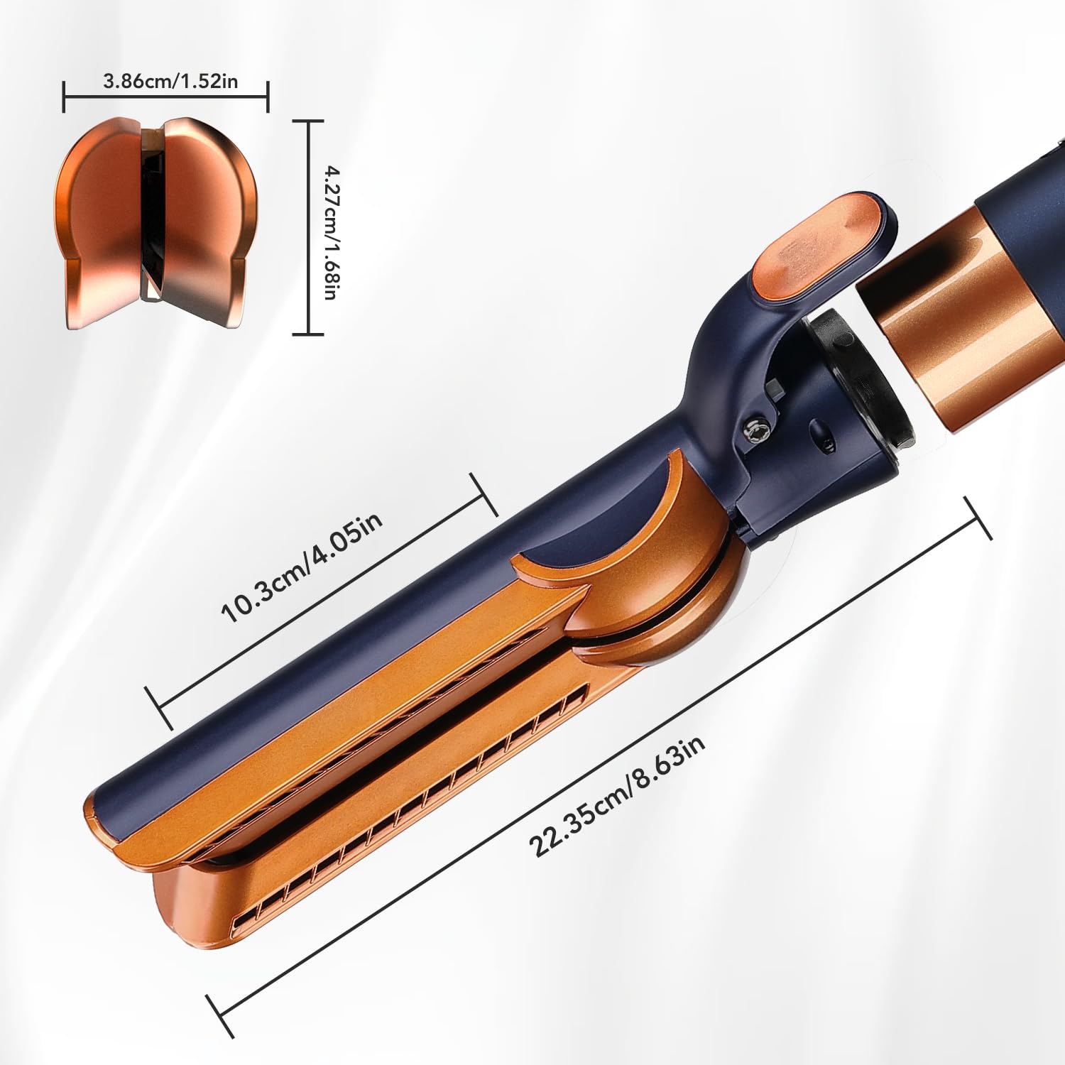 Glätteraufsätze für Dyson Airwrap mit Airflow Technologie ohne heiße Platten für sanftes Haarstyling mit weniger Schäden, Kompatibel mit HS01/HS05/HS08, Blau