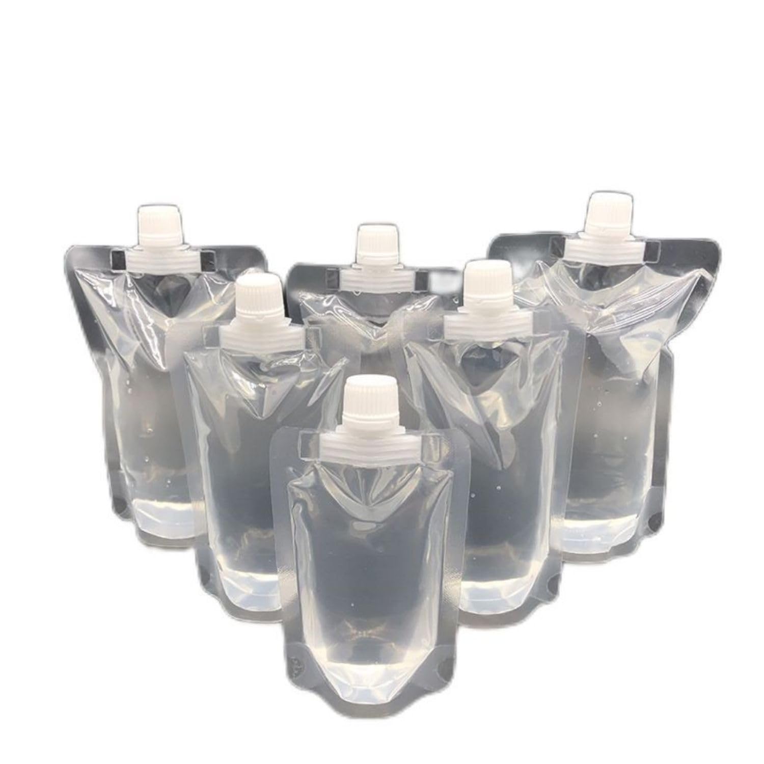 Cbpneisek One Color Household Accessoires 透明吸嘴收纳袋多功能商用豆浆奶茶包装袋防潮带盖塑料袋子/127