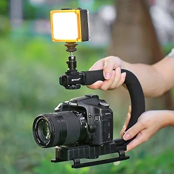 Amazon | PULUZ 2 in1 U/C型ポータブルハンドヘルドDVブラケット