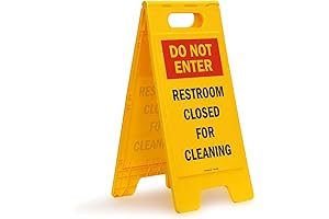 25 x 12 inch “Do Not Enter - Restroom Closed For Cleaning”...
