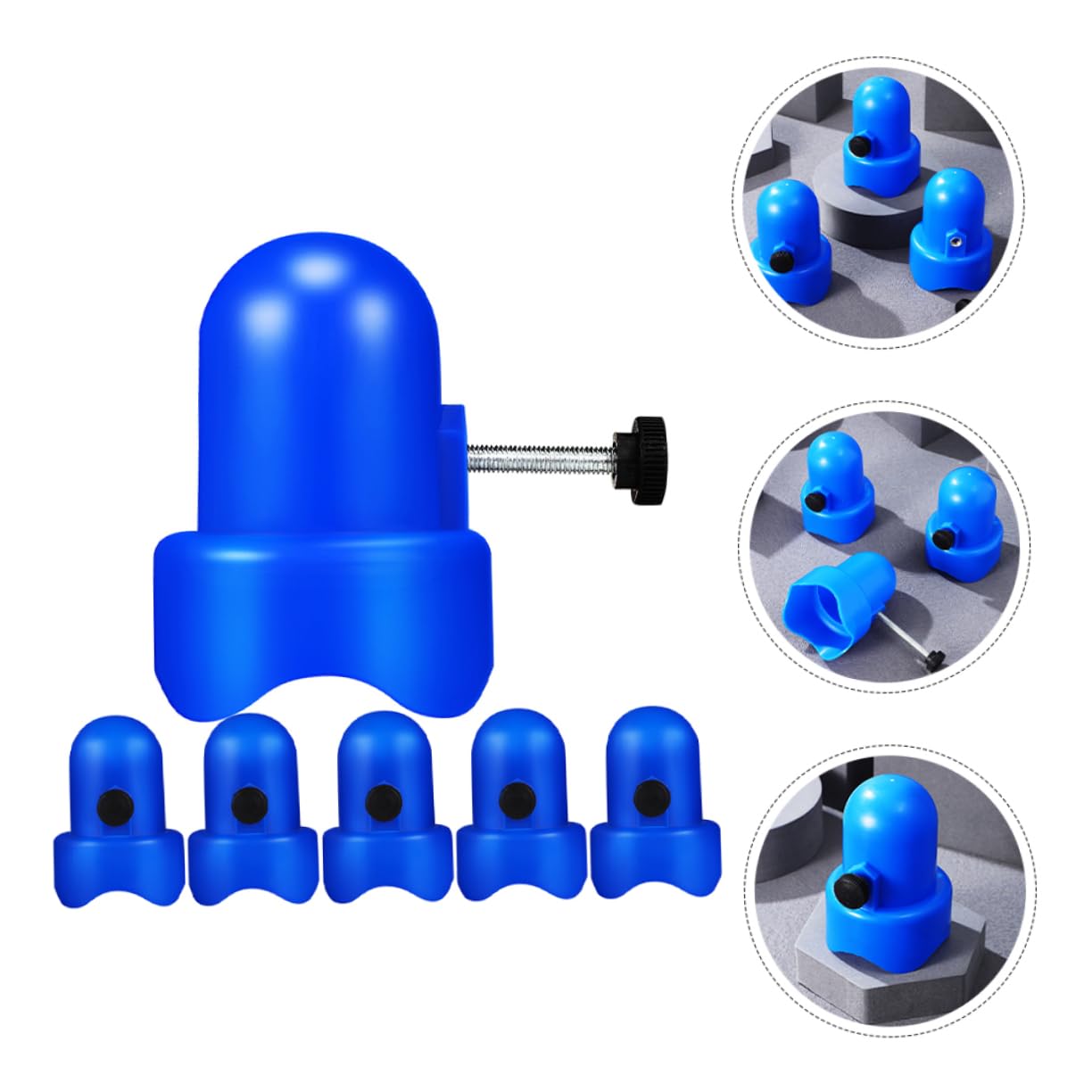 GOOHOCHY 6 Sets Durable Trampoline Tube Caps Replacement Rod Protectors for Enhanced Safety and Stability Trampoline Installation and Repair