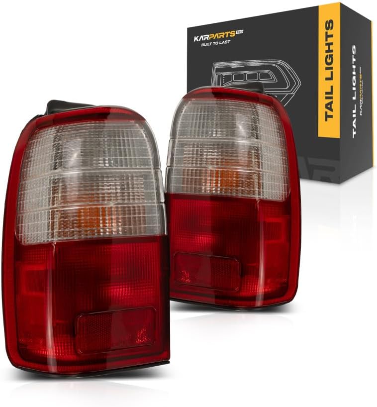 For 1997-2000 Toyota 4Runner Tail Light Driver and Passenger Side Bulbs Included TO2800123, TO2801123 - Replaces 81560-35121, 81550-35121 ;from 1/97