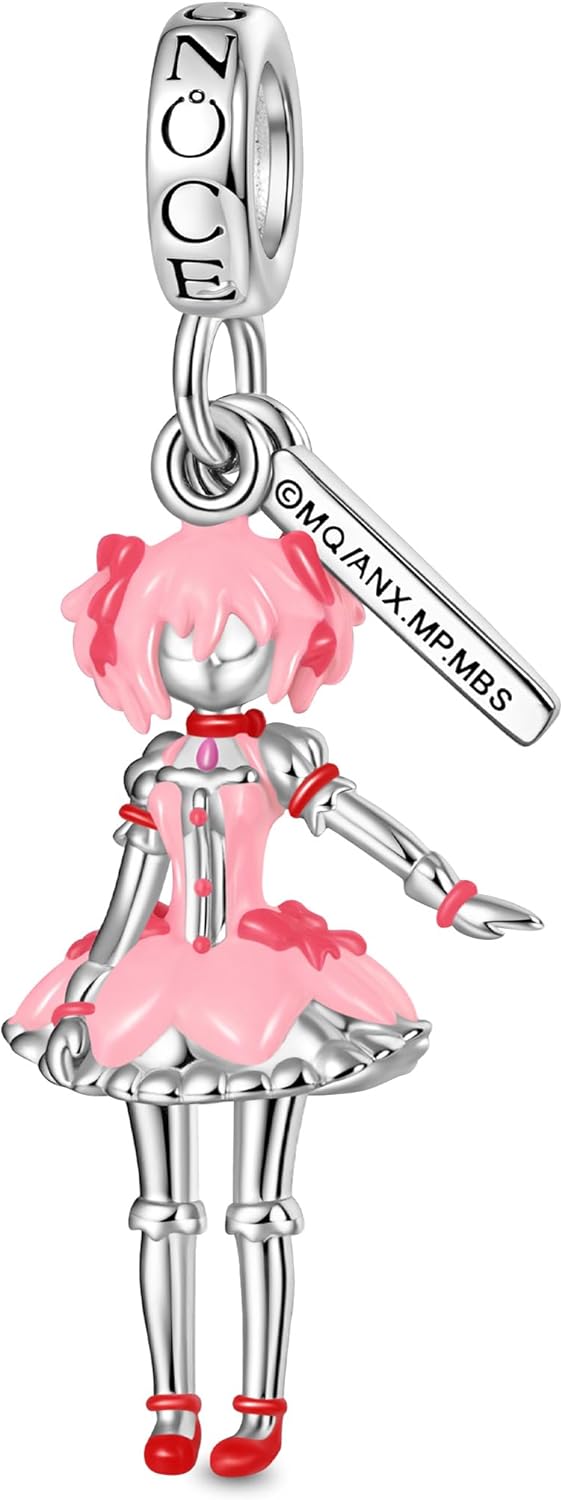 GNOCE Madoka Kaname Transformation Pendant Dangle Charm Bracelet for Women, S925 Sterling Silver Dangle Charms for Women Wife, Valentine‘s Day, Mother’s Day Jewelry