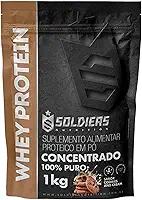 Whey Protein Concentrado 1kg - Cookies - 100% Importado - Soldiers Nutrition