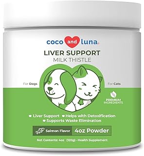 Milk Thistle for Cats, Liver Support for Cats, Detox, Hepatic Support, Promotes Liver Healthy Function for Pets, Kidney Support