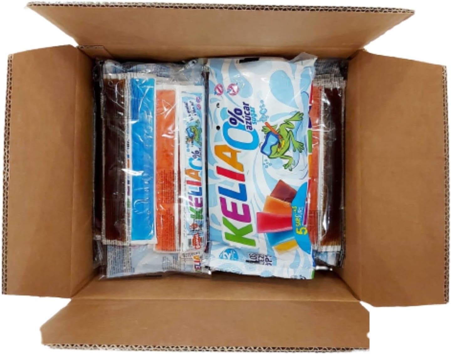 Polos Flash Kelia SIN AZUCAR - 60 Unidades de Flash - Polines Flax Sin Azucar - 5 Sabores: Fresa, Cola, Naranja, Limon y Frambuesa - Polos Kelia Sin Azucar - 2