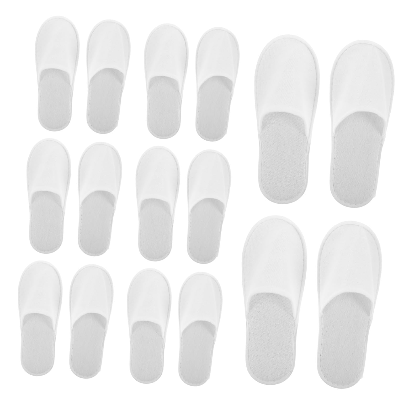 Mipcase 28 Pares Zapatillas Desechables Unisex Antideslizantes con Puntera Cerrada y Suela Acolchada de EVA Cómodas y Gruesas para Hotel Spa Viajes Bodas y Uso Doméstico Paquete