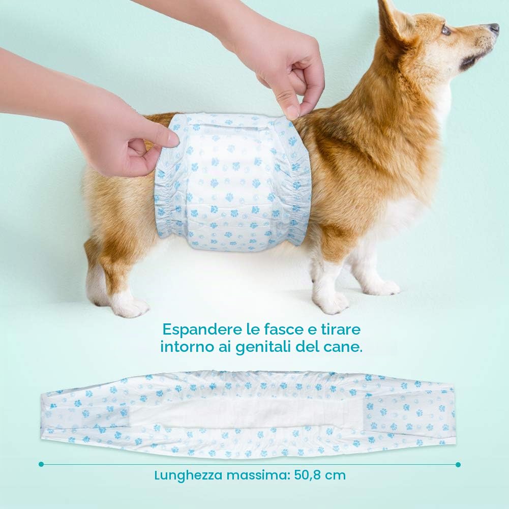 Pannolini usa e getta per cani Involucri maschili - Pannolini morbidi super assorbenti per cani maschi per problemi di marcatura di cani maschi, incontinenza urinaria