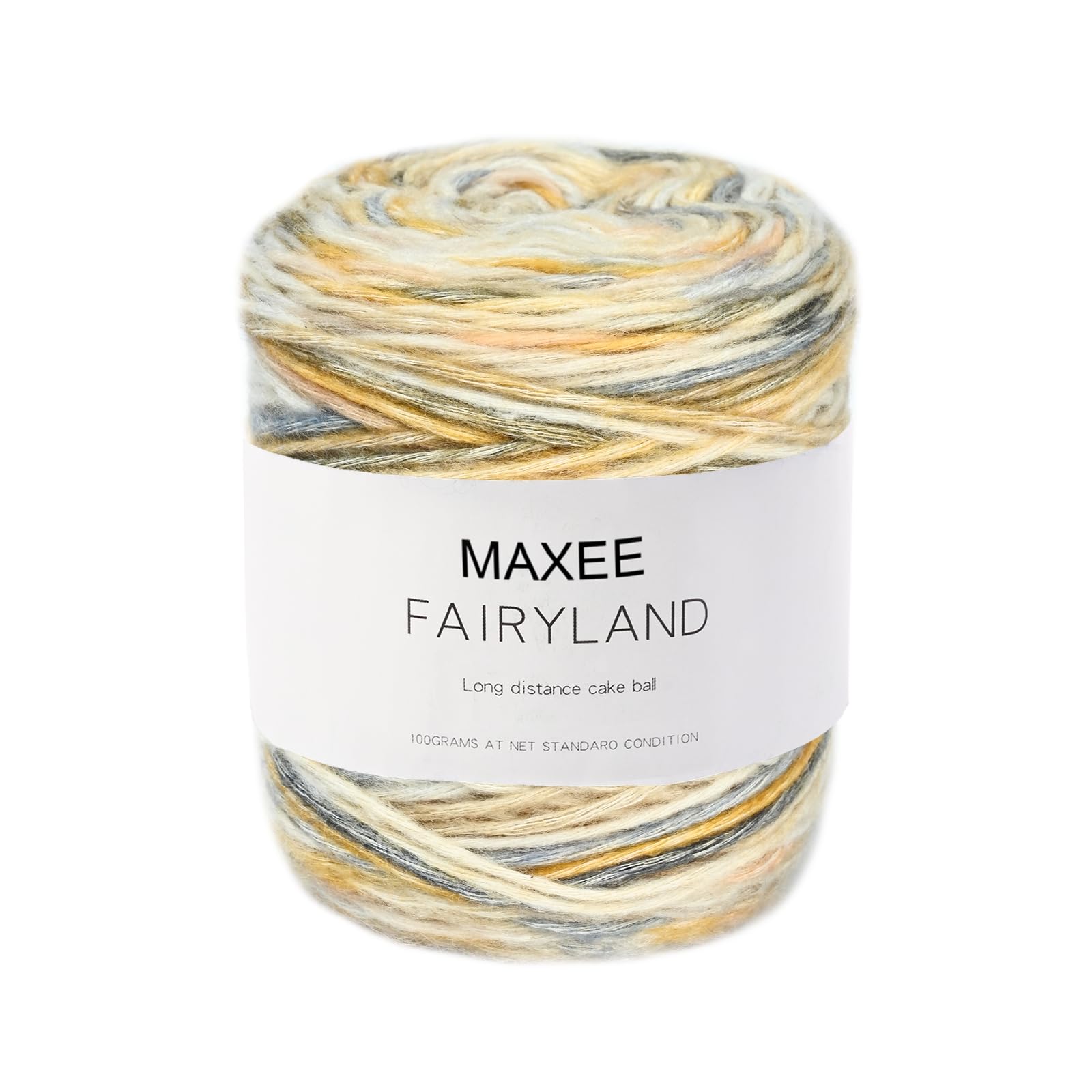 Maxee Farbverlaufsgarn, 100g 250 Meter Cupcake Bobbel, Regenbogenstreifen, Mehrfarbiges Gradient Häkelgarn, Häkeln Baumwoll Strickgarn, zum Pullover, Hüte, Mütze, Schal, Decke