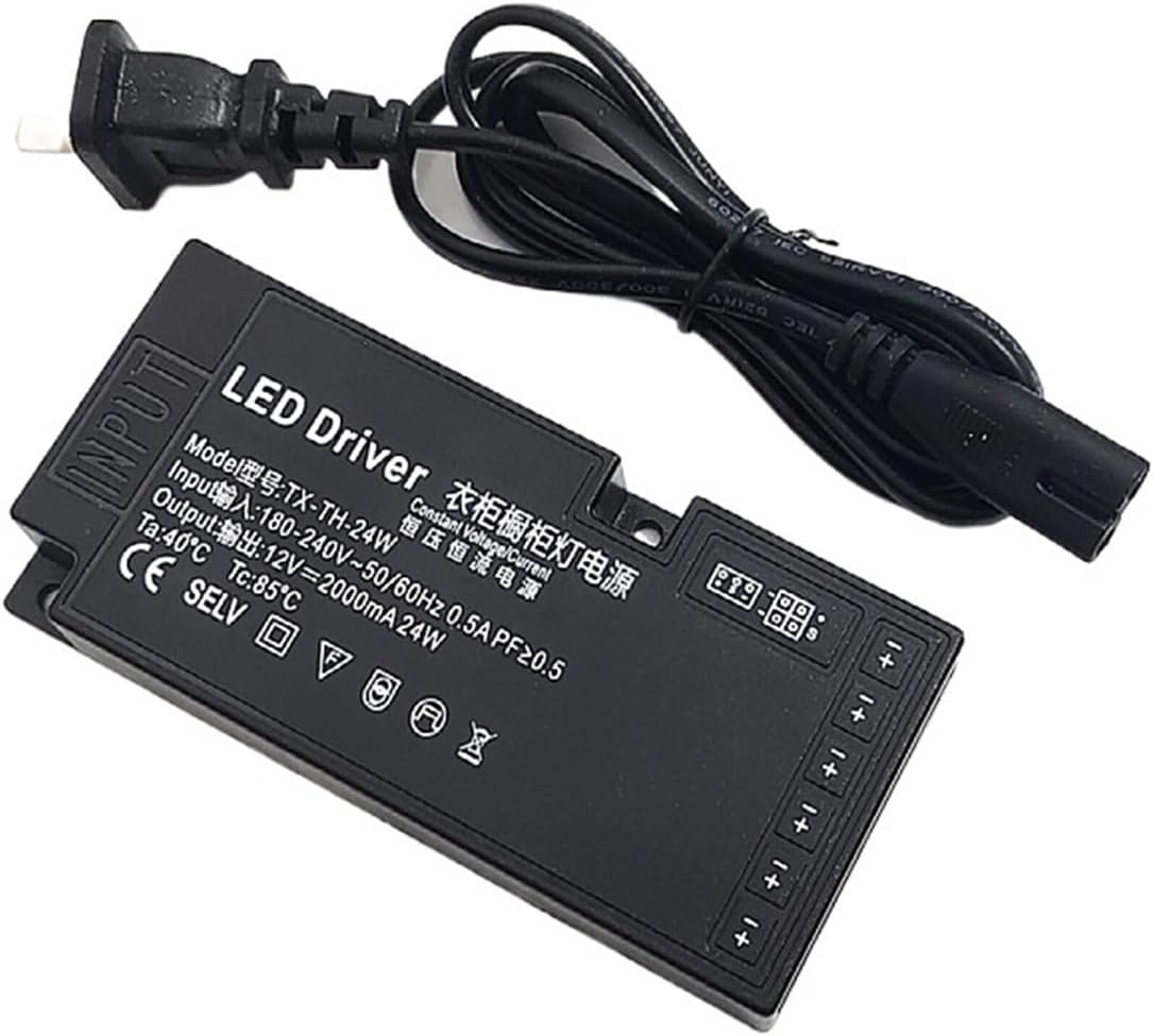 LED Wardrobe Light Dedicated Power Supply DC12V Human Hand scanning Door Control Touch Induction Switch Port Transformer(Double Door Control Induction)