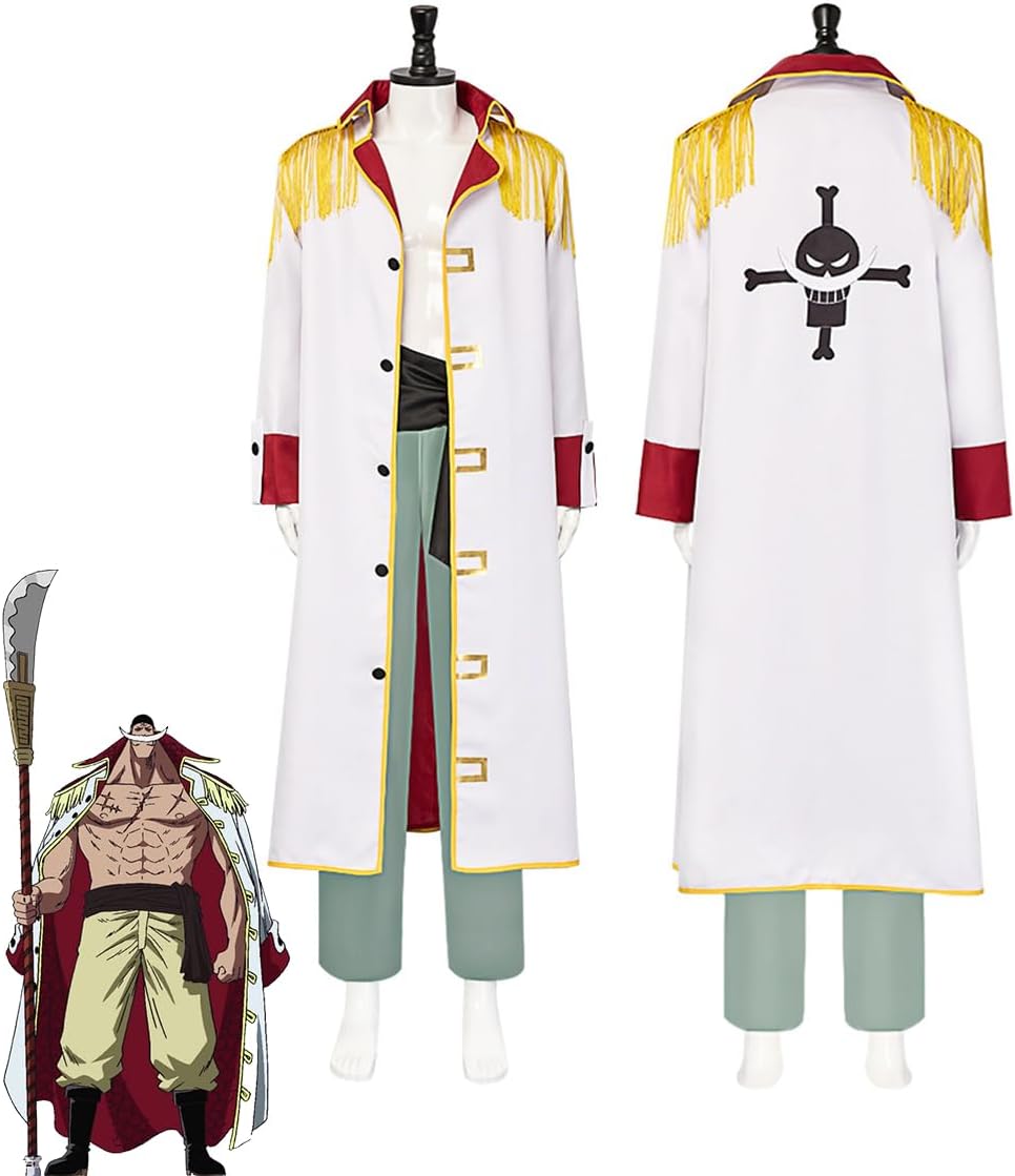 [AcosOrz] エドワード・ニューゲート コスプレ衣装 ワンピース 白ひげ海賊団 船長 白ひげ 制服 日常服 仮装人気キャラ コ