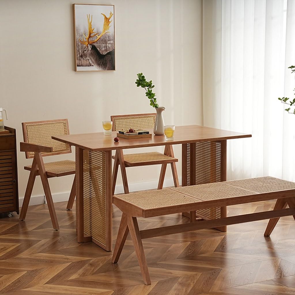Prosty stół jadalny w stylu skandynawskim, do domu, kawiarni, małego mieszkania, prostokątnego biura
