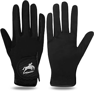 FINGER TEN Women's Horse Riding Gloves Stretchable Equestria