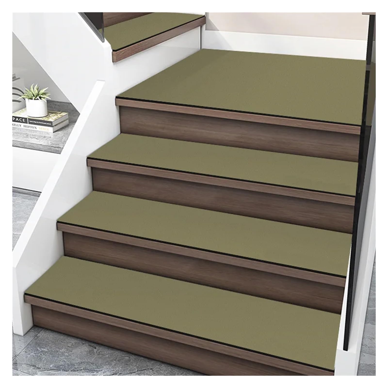 Alfombra para escaleras de diatomita antideslizante y silenciosa para niños