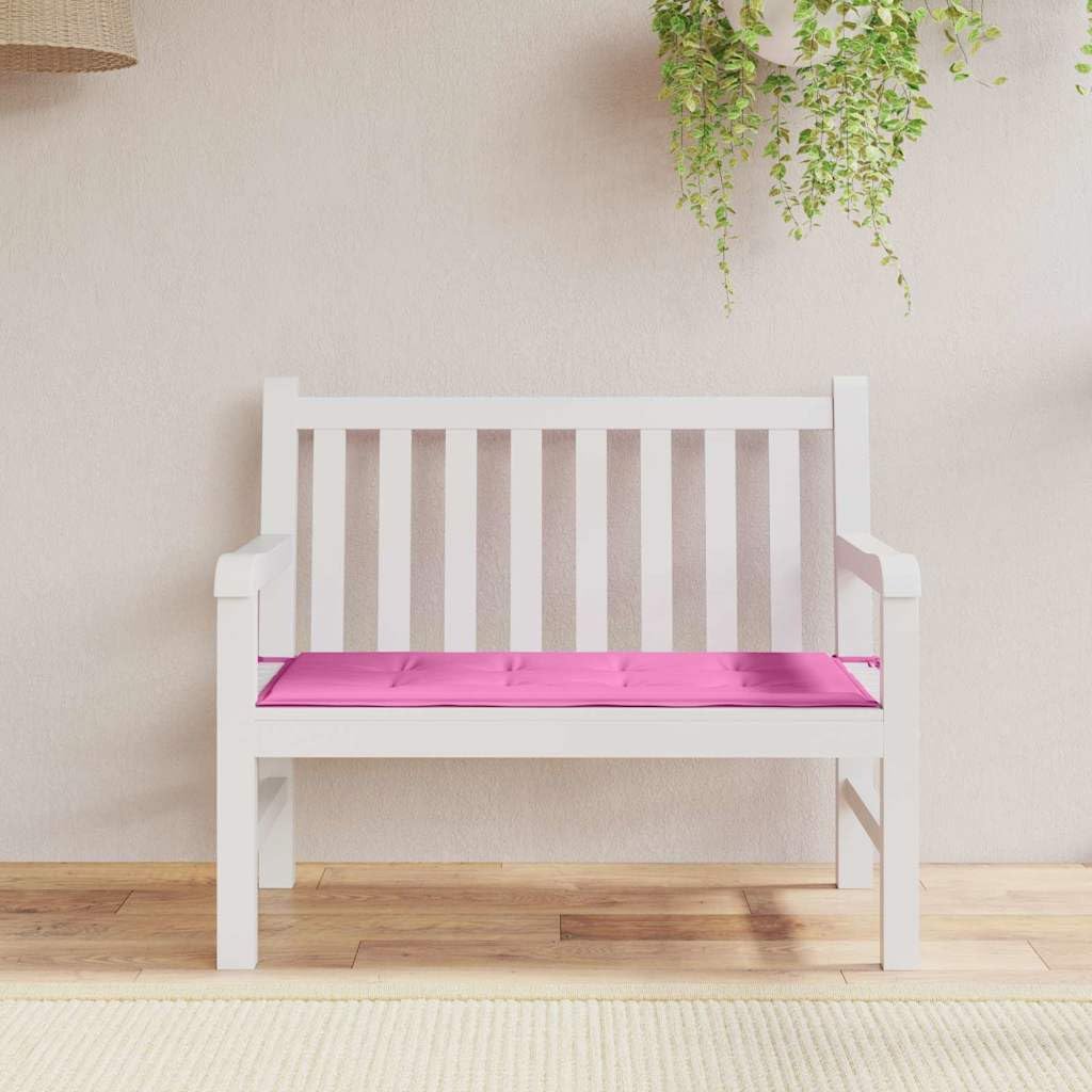 Coussin de chaise facile à nettoyer en tissu Oxford rose imperméable à l'eau