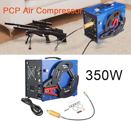 Miniatura 6 de ECUTEE Compresor de aire PCP 4500Psi30Mpa Compresso de aire eléctrico de alta presión Separador de agua y aceite incorporado de parada automática,