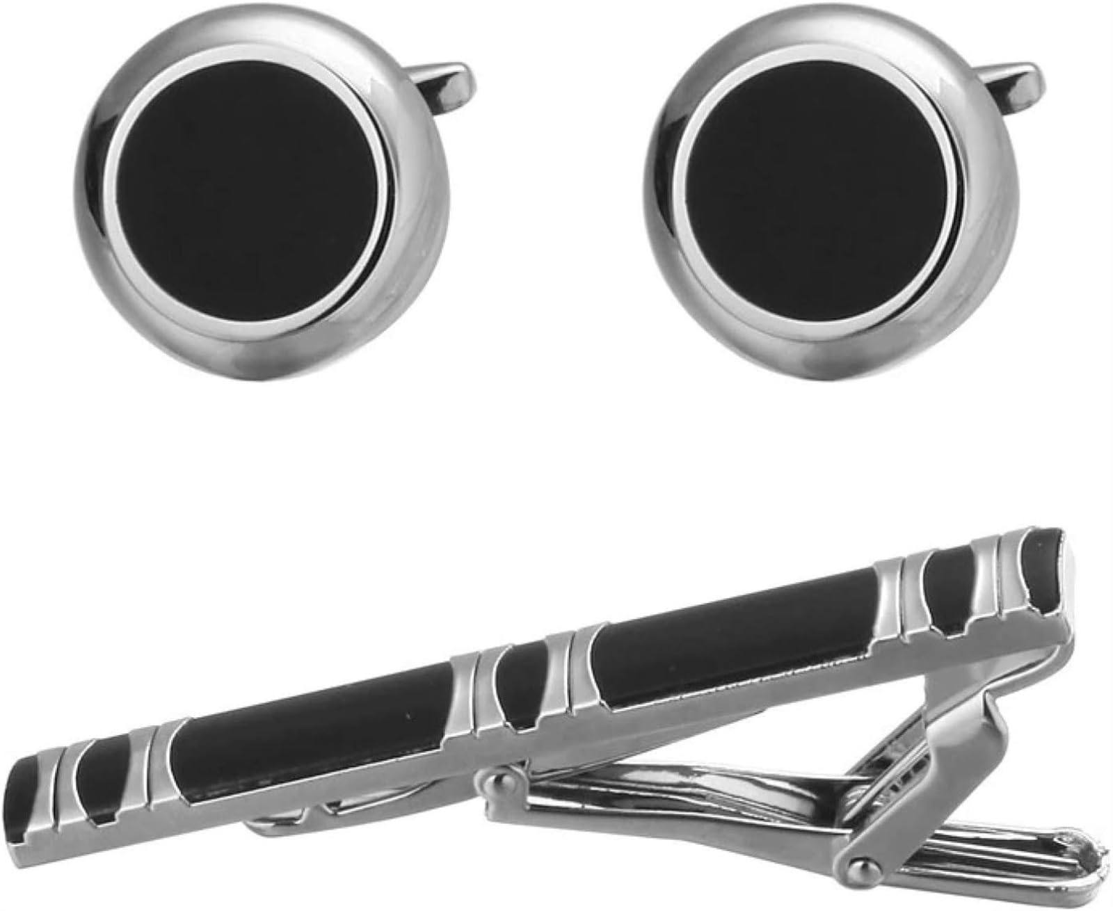 Mode Legierung Metall Silber einfach Krawattennade Krawattenklammern for Männer, Manschettenknöpfe, Krawattenklammer for Krawattennadel als Geschenk for Männer