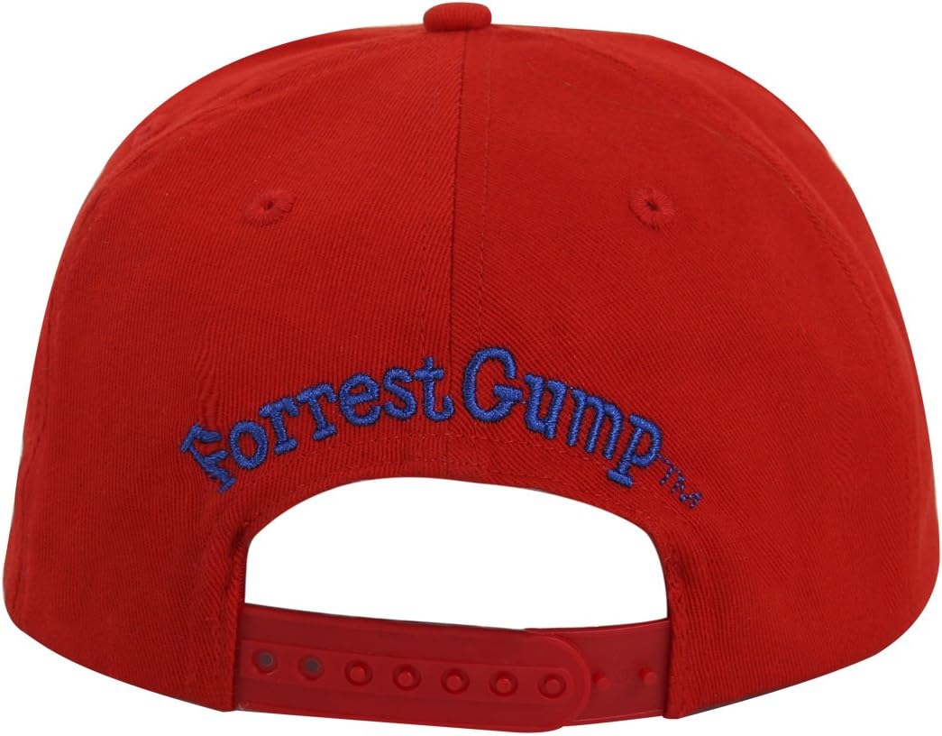 Adjustable Bubba Gump Baseball Cap Shrimp Co. Embroidered Hat (Red) (Flat Brimmed) - Image 3