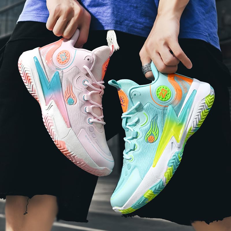 Womens Mens Basketball Shoes Lightweight Fashion Breathable Comfortable Non Slip Sport Indoor Outdoor Sneakers for Unisex4