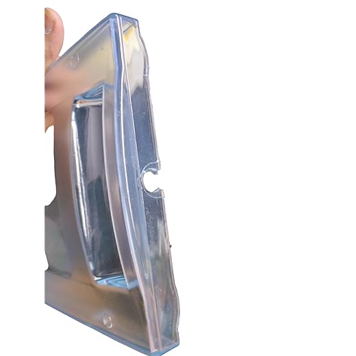 SANAVYA Freezer Door Compatible with Samsung Single Door Refrigerator Crystal Clear Replacement for Ice Compartment Door of Fridge(Round Lock)