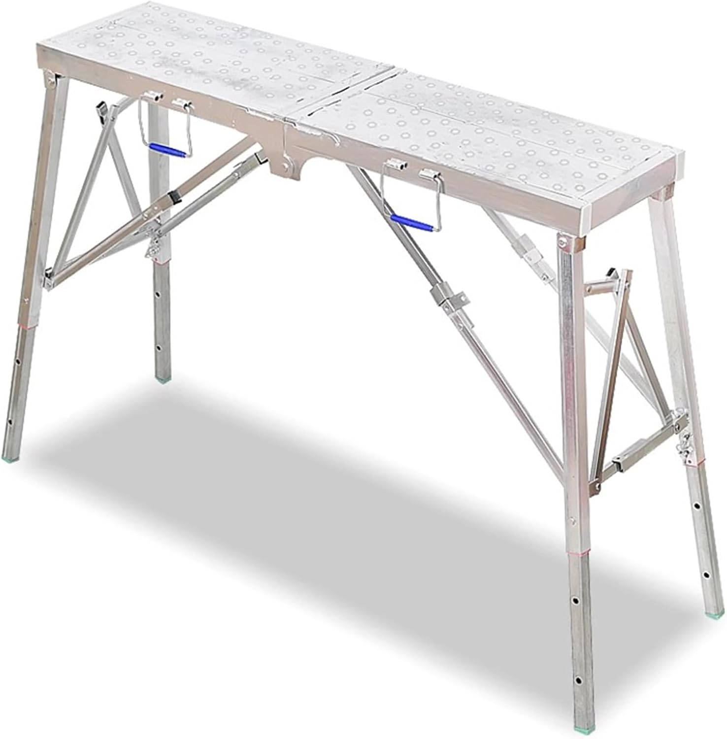 Scaffolding Platform 400KG Capacity Portable Adjustable Work Platform Scaffold Ladder for Home Improvement, Painting, Patching Drywall, Car Washing