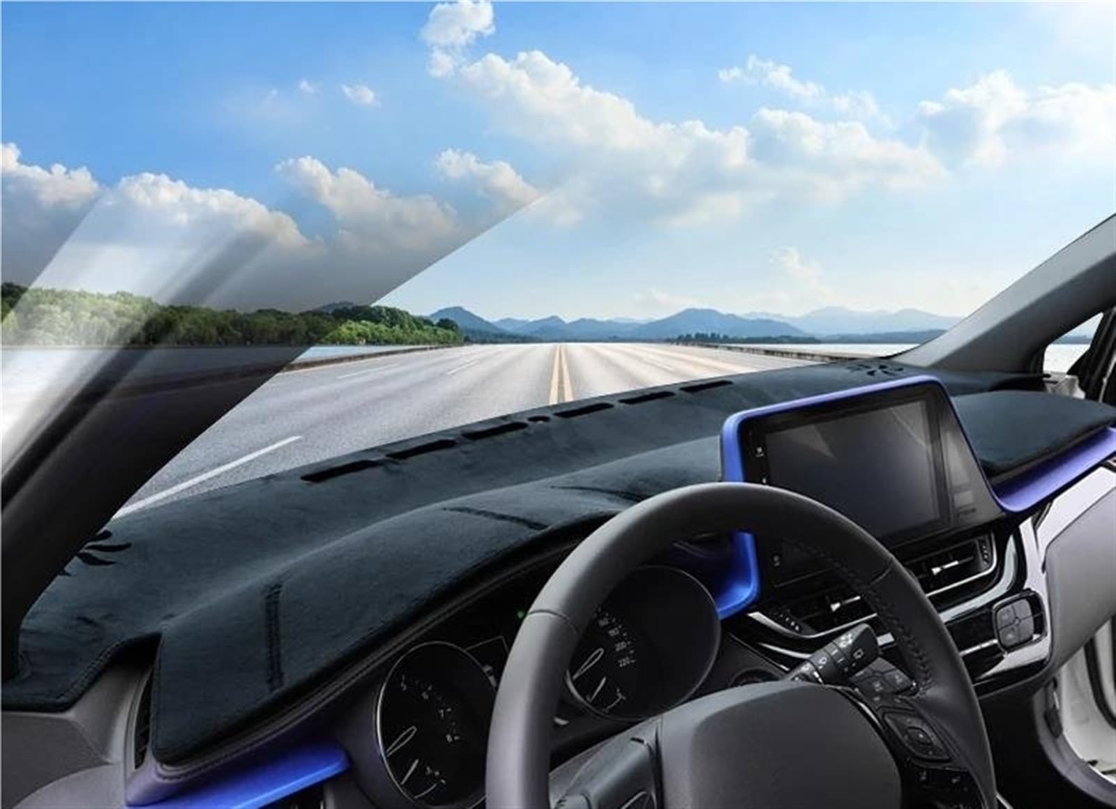 Tapis De Tableau De Bord Voiture Toyota C-HR 2016-2022 – Anti-reflets, Anti-chaleur, Protection Solaire