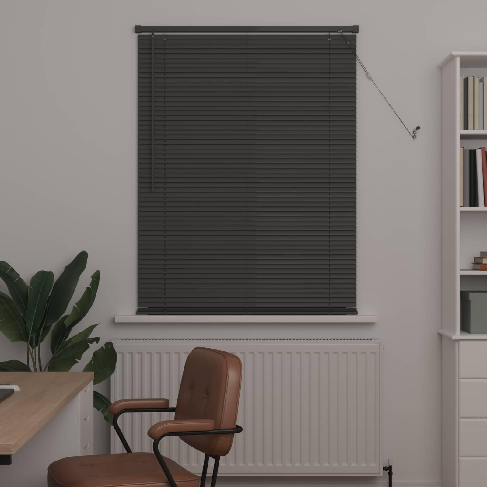 Veneziana veneziana in PVC, 150 x 90 cm, con protezione dalla luce e dal calore, per finestre, ufficio, soggiorno, camera da letto, cucina, bagno, cameretta dei bambini, balcone