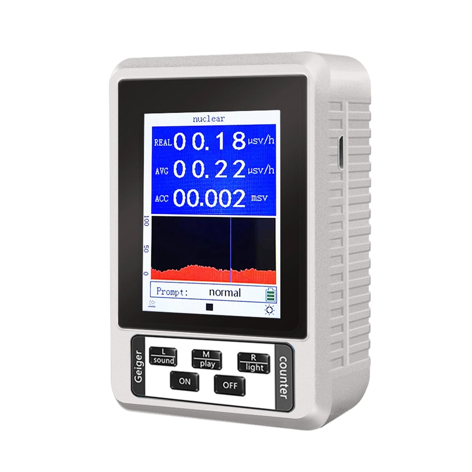 Zbiianxer White Electromagnetic Waving Meter With Three Parameters Detection Capability For Power Density Electric Field Testing Electromagnetic Field Meter