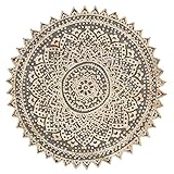 wandbild holzscheiben basteln Größe gesamt: 45cm Durchmesser | Material: Holz | Farbe: Braun - Schwarz | Inklusive aufhänge Vorrichtung auf der Rückseite.