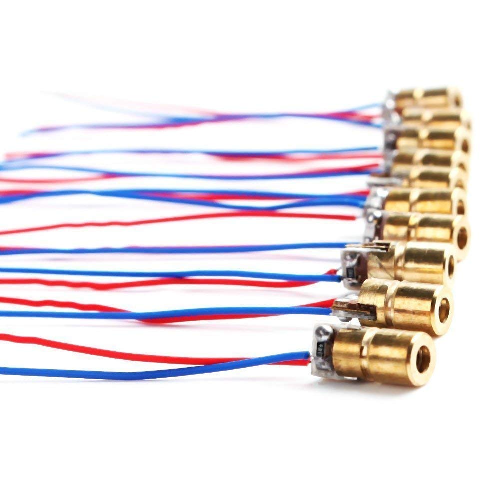 See full amazon price history chart for REES52 10 X Mini Laser Dot Diode Module Head WL Red 650nm 6mm 5V 5mW Pack of 10 REES52 10 X Mini Laser Dot Diode Module Head WL Red 650nm 6mm 5V 5mW Pack of 10 (B07L8F5CW2) Amazon Price History, Amazon Price Tracker
