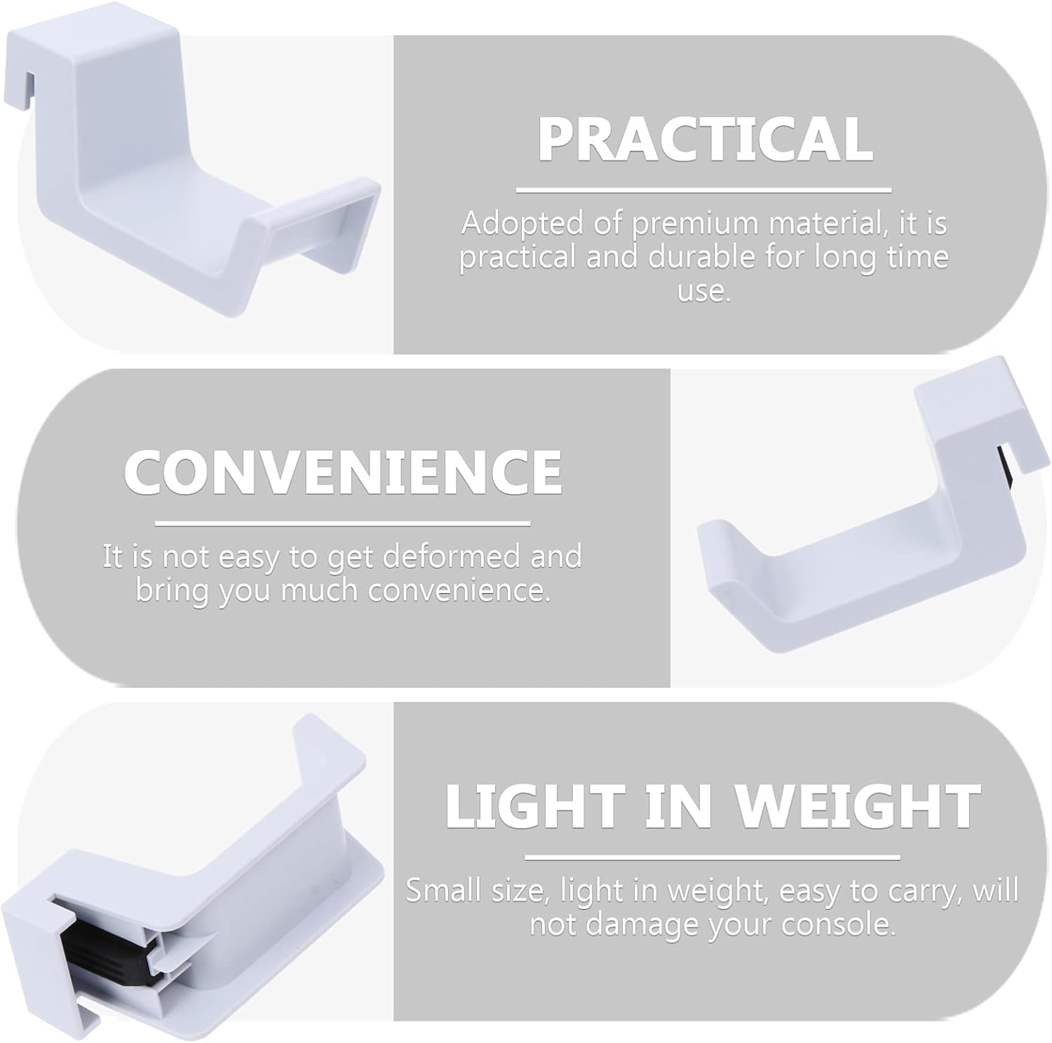 3 個ヘッドフォン収納ラックデスク下ヘッドフォンオーバーイヤーヘッドセットフックゲーミングヘッドセットハンガーヘッドフォンラックヘッ