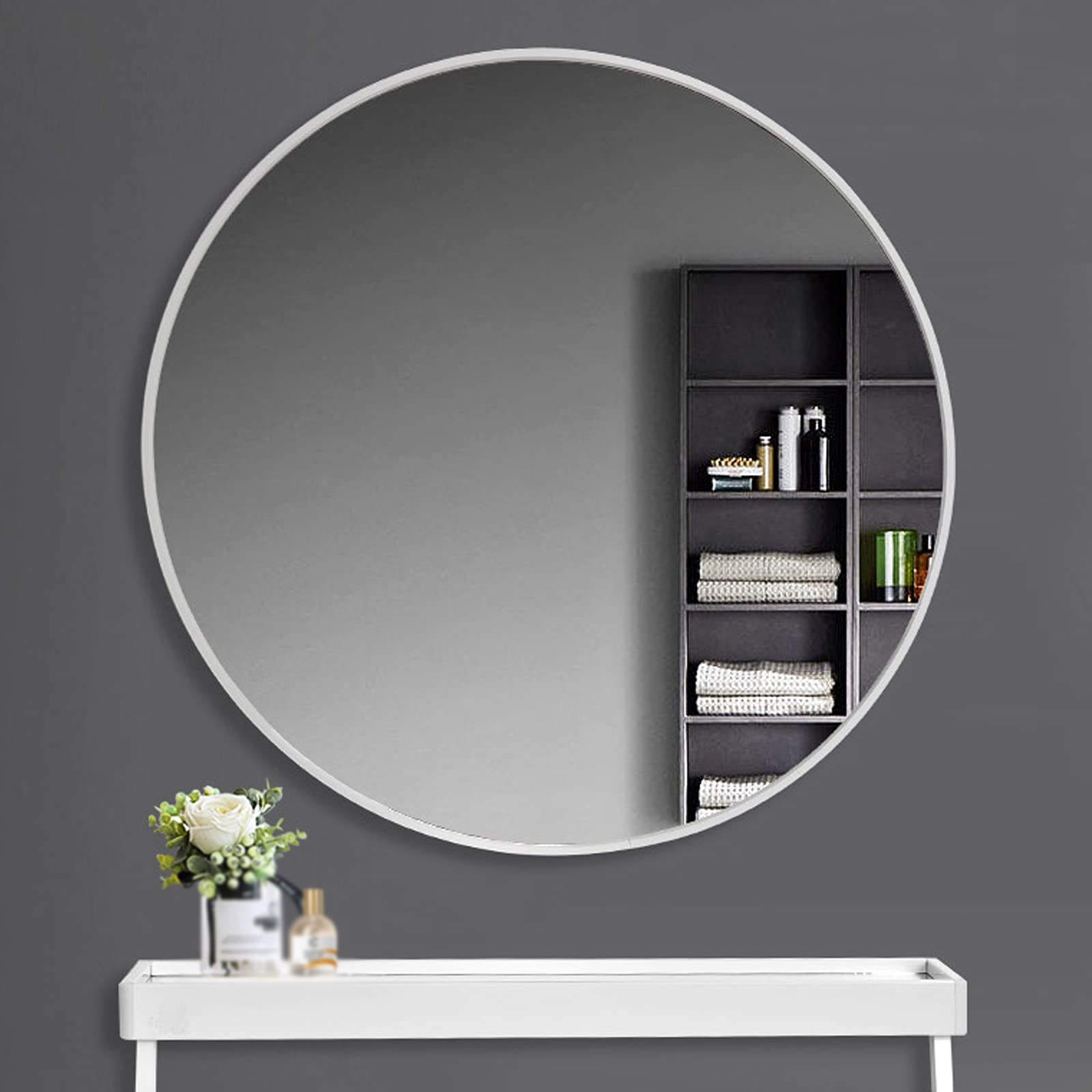 Ronde spiegel - ø70 cm - goud metalen lijst