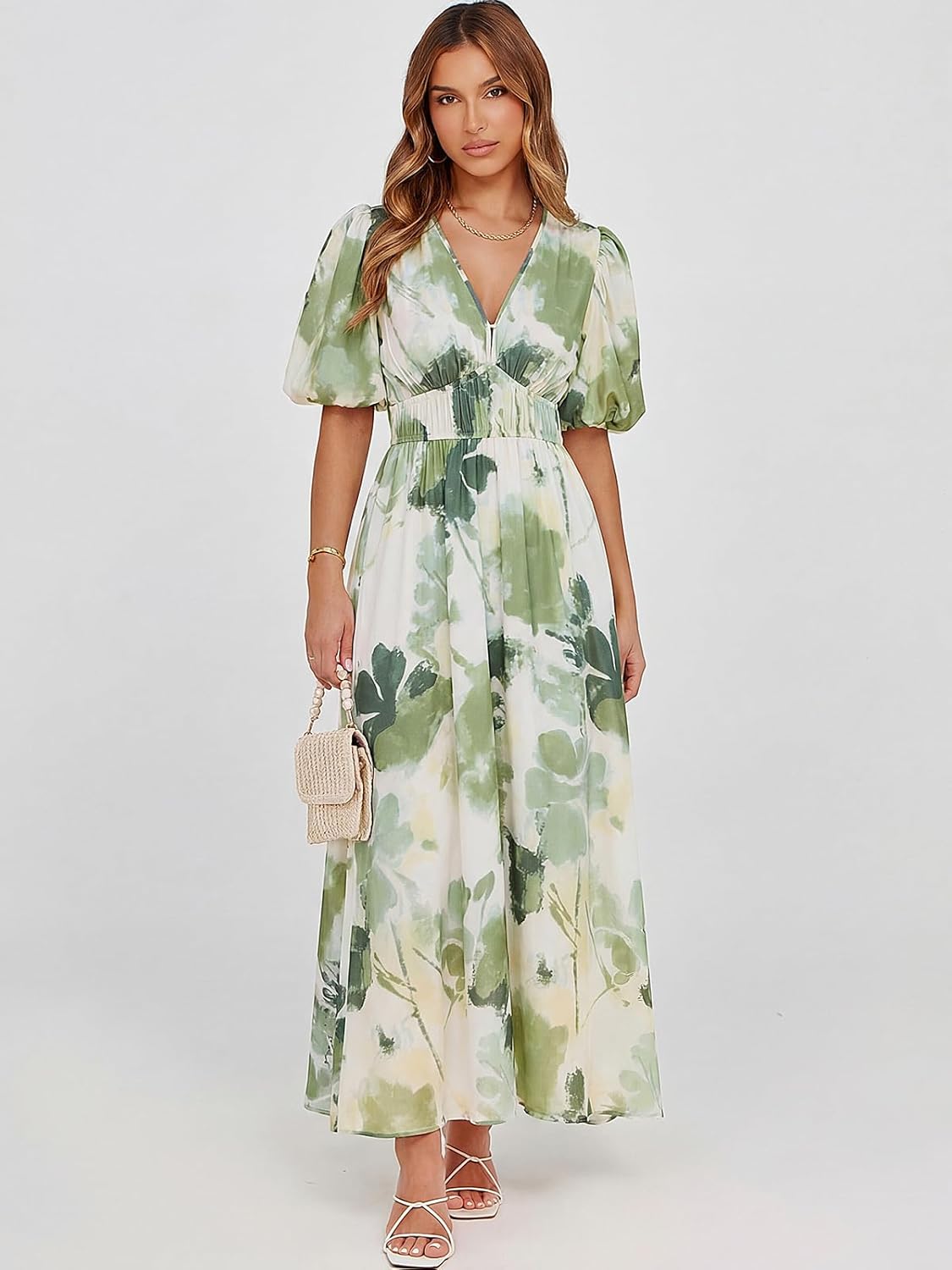 Sissyaki Women's Floral Maxi Dress 2026 Summer Spring Wedding Guest Dress - Image 3