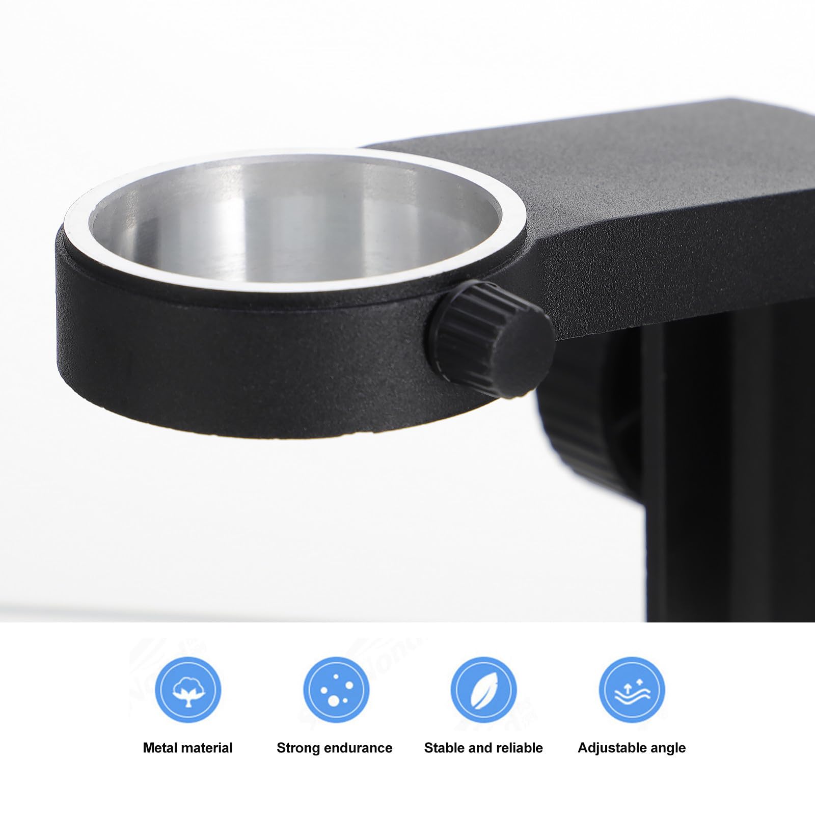 STOBAZA Soporte de Ajuste para Microscopio Óptico de 50mm Estructura de Regulación 10a, Accesorio Industrial para Cámara y Lente
