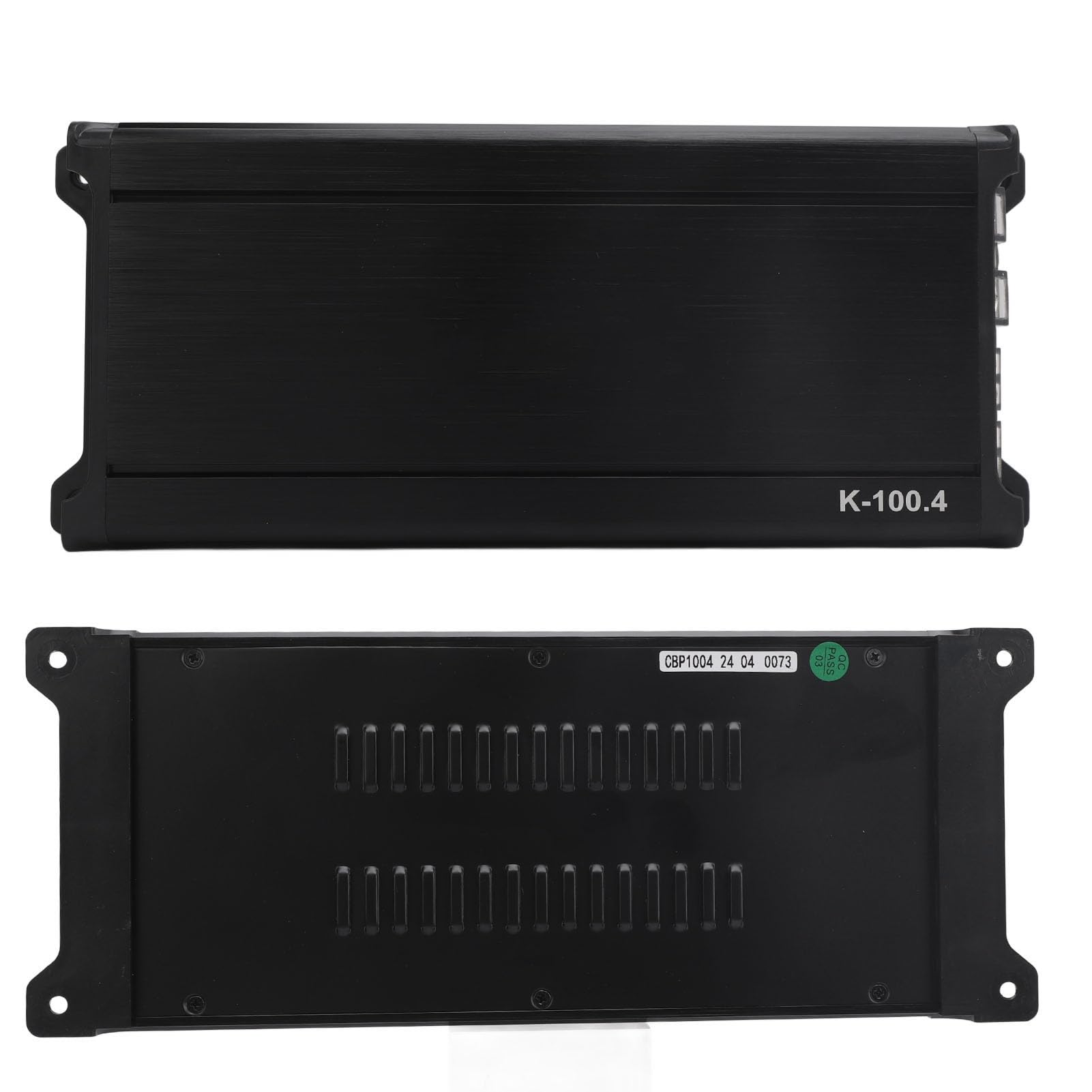 Czterokanałowy wzmacniacz samochodowy HaloVerde z obwodem o stabilnym napięciu, wyjście mostkowe 320 W x 2 kanały, samochodowy wzmacniacz mocy o wysokiej czułości do samochodowych