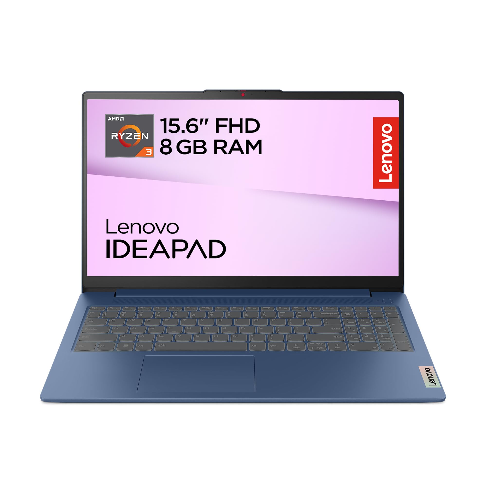 Lenovo IdeaPad Slim 3 Laptop | 15.6" FHD Display | AMD Ryzen 3 7330U | 512GB SSD | 8 GB RAM | AMD Radeon Grafik | QWERTZ | Windows 11 | Abyss Blue | 3 Monate Premium Care