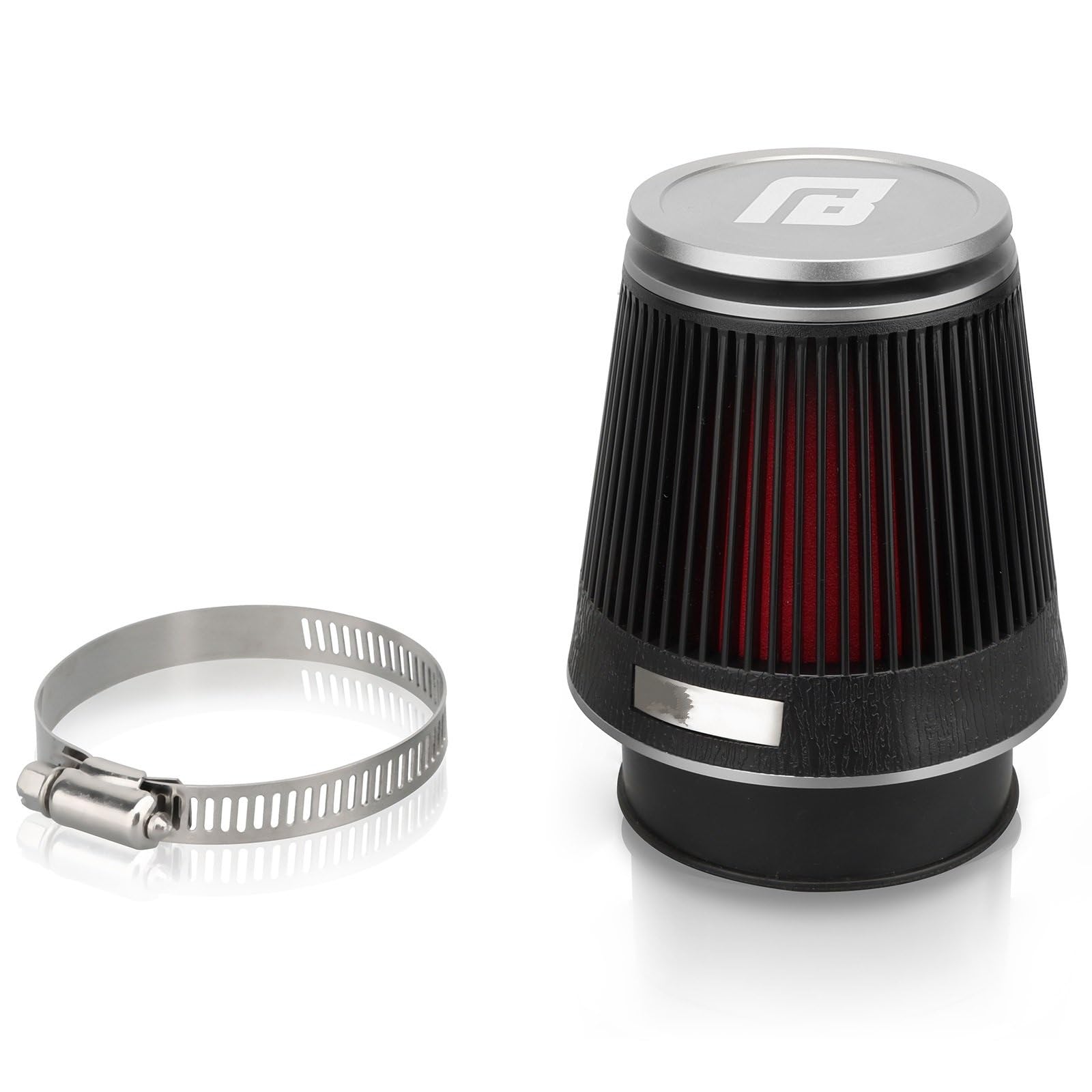 Filtr powietrza wydajnościowy motocykl Filtr powietrza motocykla 42mm 48mm 54mm MushroomHead filtr gaźnik rura ssąca zmodyfikowany skuter(CNC-54mm-black)