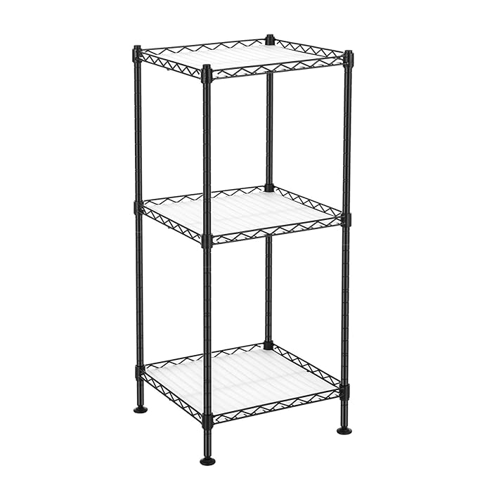 Buy SONGMICS 3Tier Bathroom Shelf, Wire Shelving Unit, Metal Storage