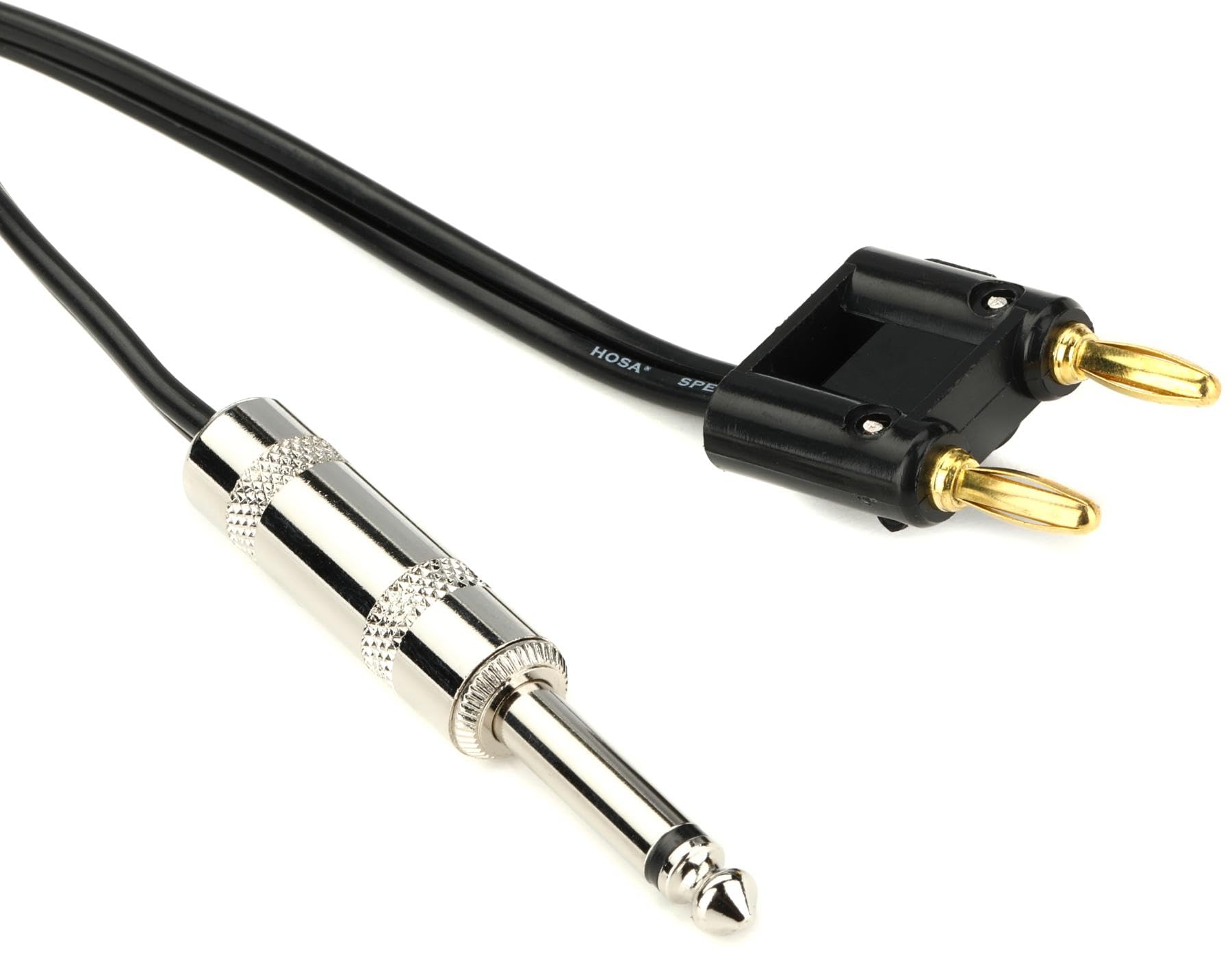Hosa SKZ625BN Speaker Cable - 1/4-inch TS to Dual Banana, 25 feet