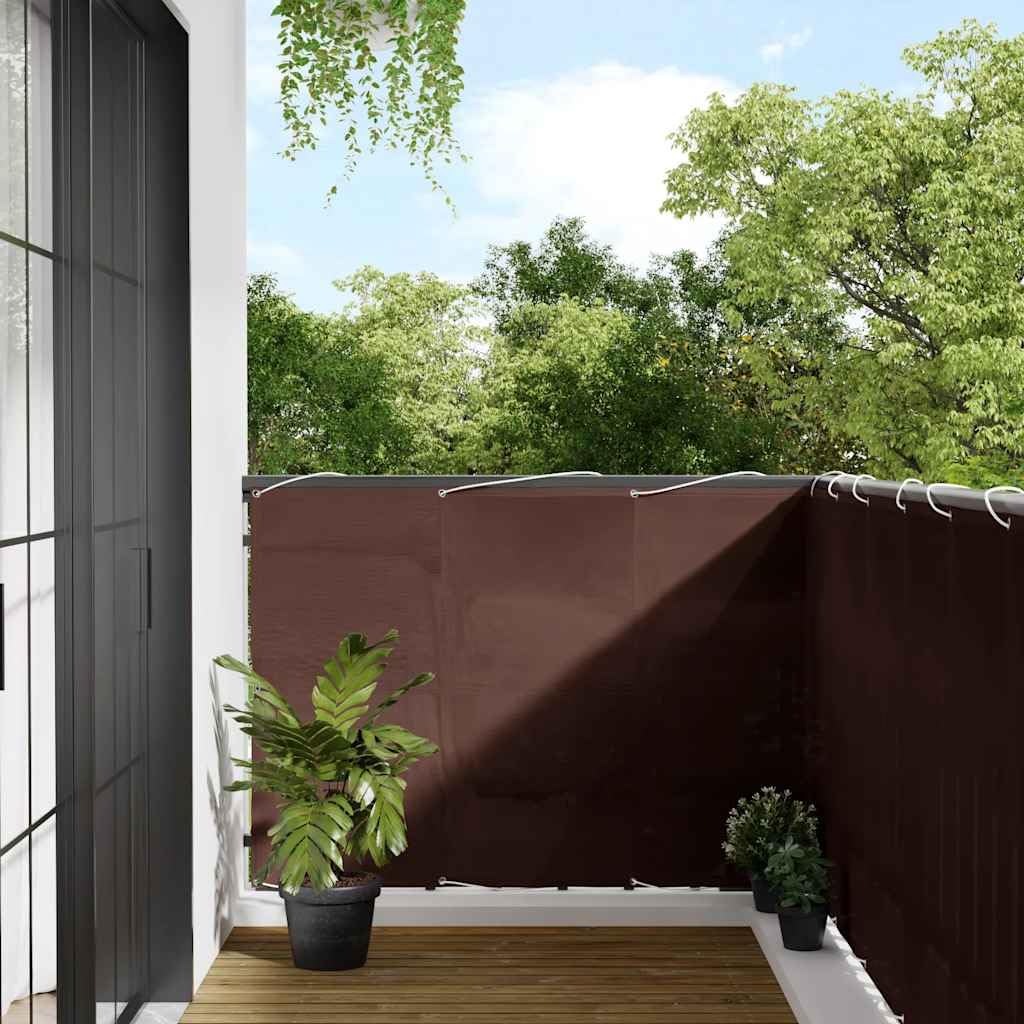 Frangivista per balcone, colore antracite, 75 x 300 cm, per ringhiere da balcone e recinzione da giardino, protezione dal vento in tessuto Oxford, resistente alle intemperie