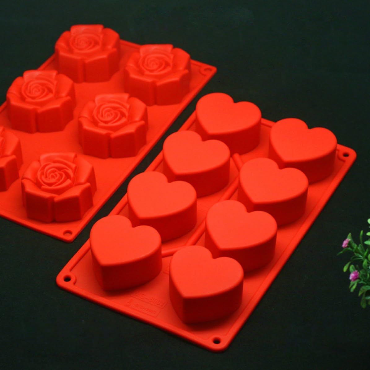 Silicone Cake Mold Heart Shape for DIY Dessert Cavity