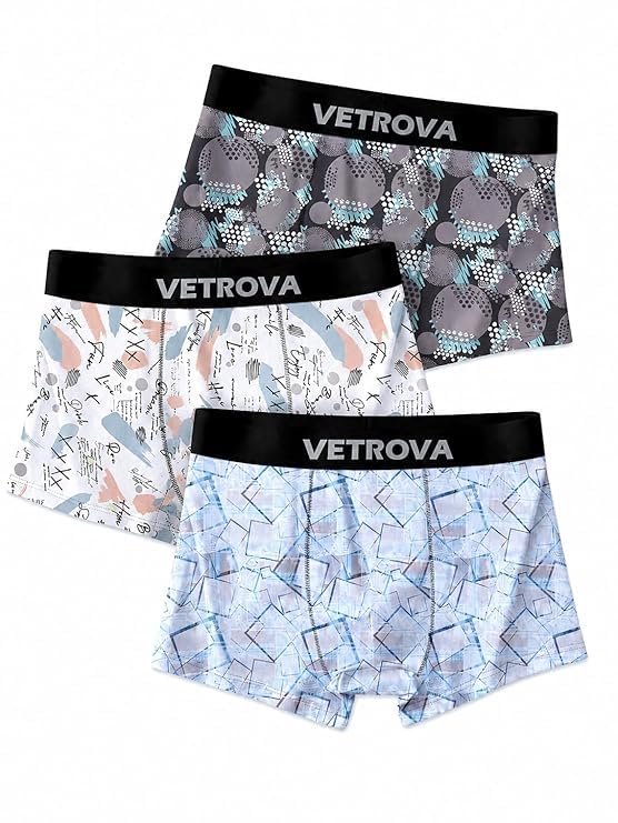 VETROVA Men's Cotton Printed Boxer Briefs - Pack of 3 | Stylish & Comfortable Underwear for Men-picture-25