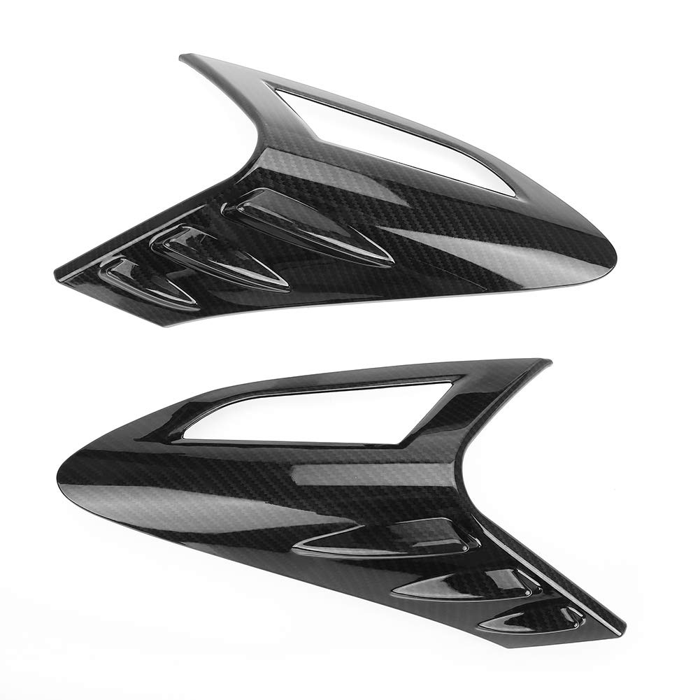 Naroote Stile Fibra di Carbonio Lampada Posteriore Posteriore Copertura Fanale Trim Resistenza Ai Graffi Adatta per CHR 2018 Materiale ABS a Grana di Carbonio Nero