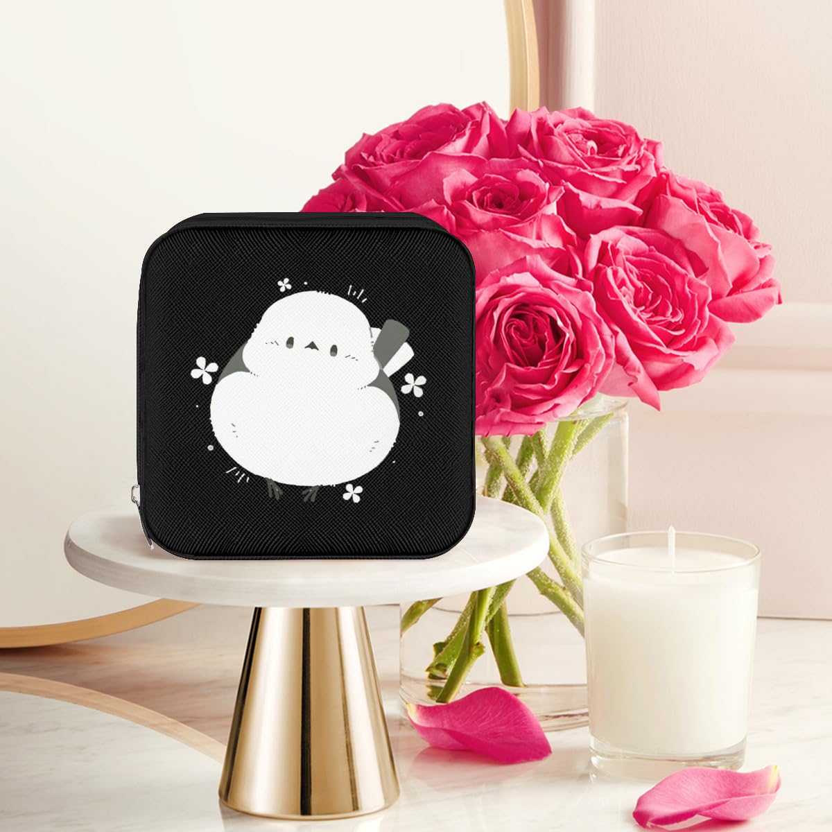 【非売品❗️希少品❗️】ペリエジュエベルエポックインテリア 置物 Amazon｜シマエナガ 鳥柄 ジュエリーボックス 携帯用 ｼﾞｭｴﾘｰ