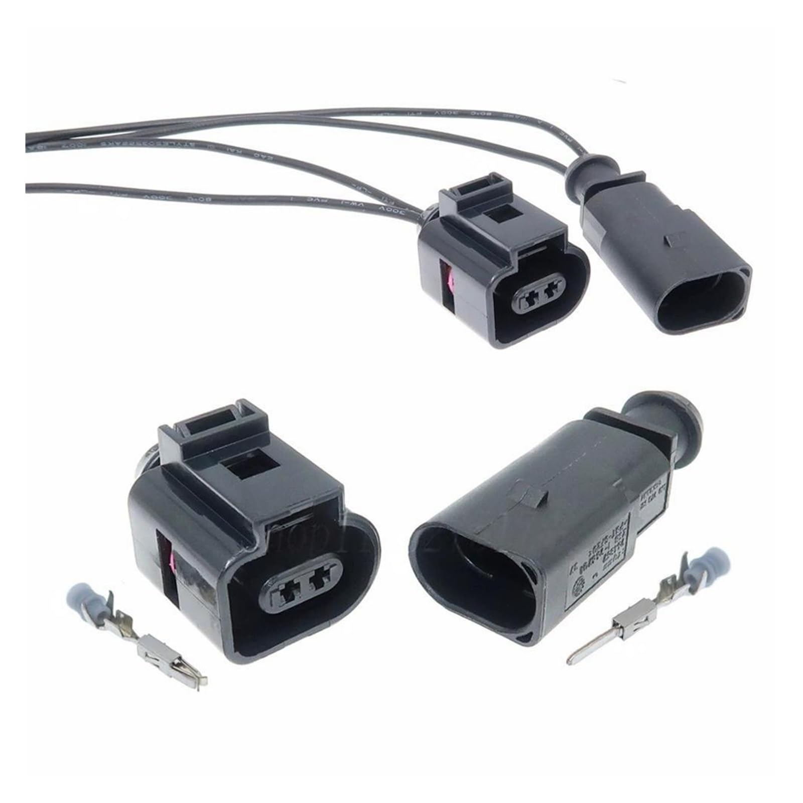 Amazon | 1セット2ピン1J0973802 1J0973702自動車用吸気温度