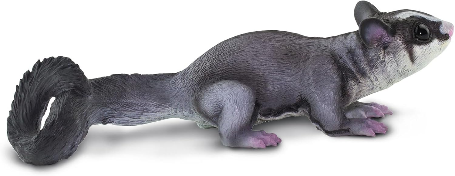 Safari Ltd. Sugar Glider Figurine - Hand-Painted, Lifelike Model Figure 6.75" - Fun Educational Marsupial Toy for Boys, Girls & Kids Ages 3+
