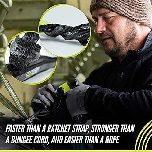 Miniatura 6 de Twisted Goat Lazos de torsión industriales, correas de amarre de trinquete con diseño trenzado de 3 hilos, correas de carga resistentes, lazos de